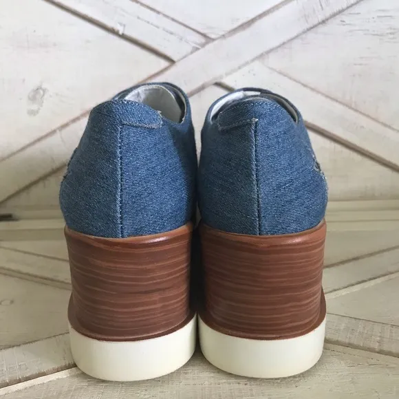 NWT y2k Star Denim platform sneakers by Seniorah size 8.5
