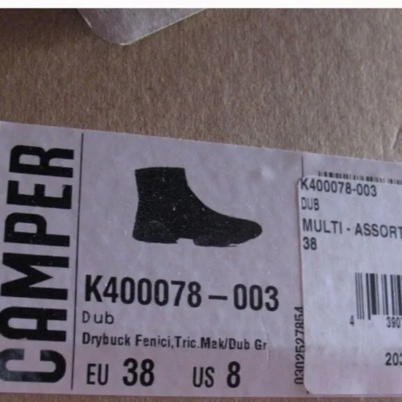 NWT Camper Tan Green Sneaker Boots Booties