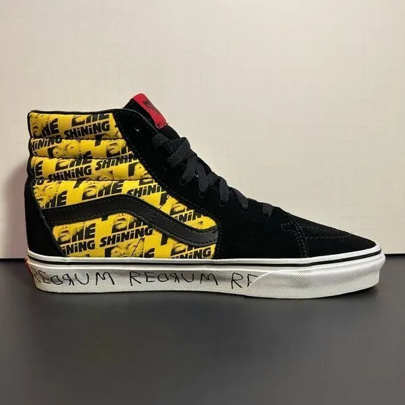 *NWT* VANS x House Of Terror The Shining Men’s Yellow Sk8 Hi Sneakers / Size 10