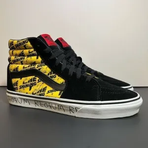 *NWT* VANS x House Of Terror The Shining Men’s Yellow Sk8 Hi Sneakers / Size 10