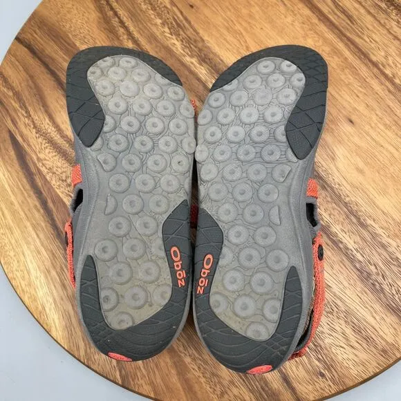 Oboz Orange Sandals Shoes Womens Size 7 Strappy Hiking River Walking