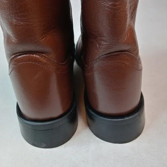 Old West Antique Brown Mens Corona Calf Leather Ro
