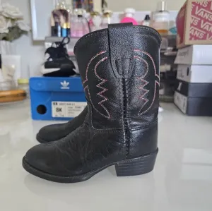 Old West Real Leather Cowboy Boots For Baby