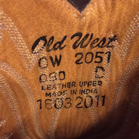 Old West western boots