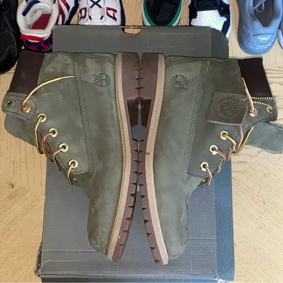 Olive Green Timberland Boots