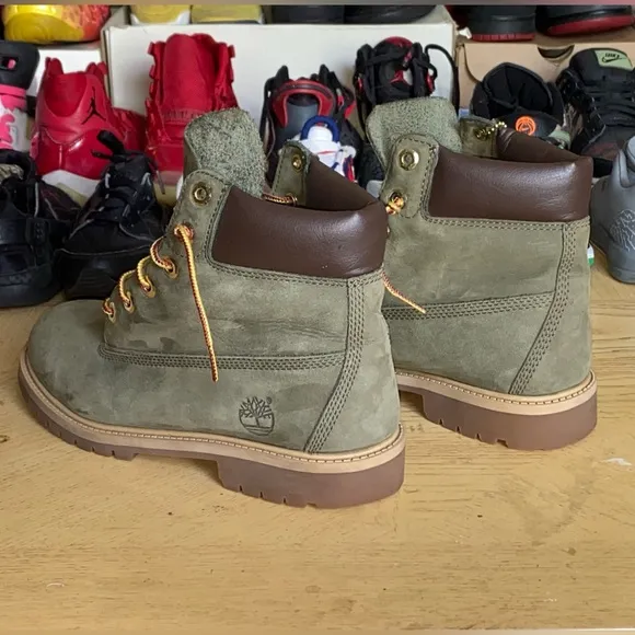 Olive Green Timberland Boots
