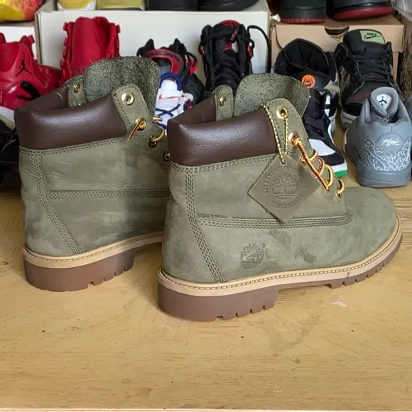 Olive Green Timberland Boots