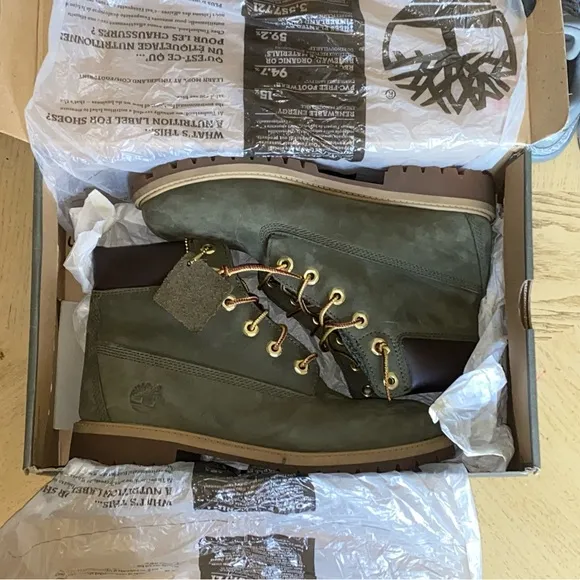 Olive Green Timberland Boots