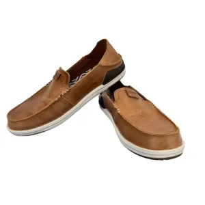 OluKai Kakaha Nia Loafers Mens 10.5 Leather Slip On Shoes Coastal Comfy