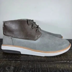 Olukai Kalia Puki Mens Size 7 Lace Up Boots Shoes Gray Leather 10441-6Z6Z