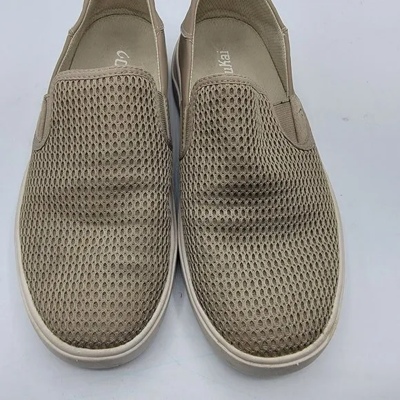 Olukai Lae ahi Mens Shoes Beige Size 7 Casual Mesh Slip On Sneaker Shoes