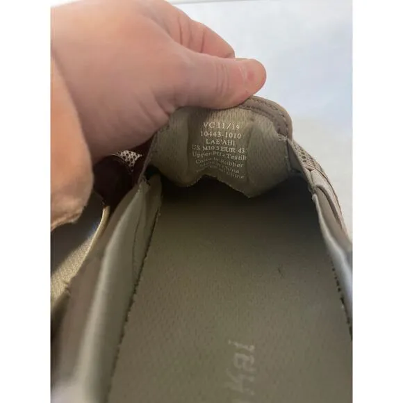 Olukai Lae'Ahi 10443-1010 Tan Beige Slip On Mesh Shoes Sneakers Mens Size 10.5