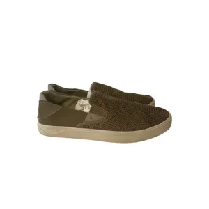 Olukai Lae'Ahi 10443-1010 Tan Beige Slip On Mesh Shoes Sneakers Mens Size 10.5
