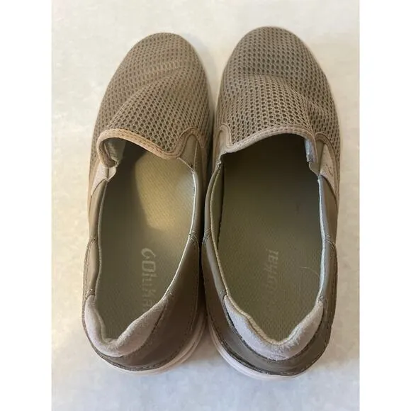 Olukai Lae'Ahi 10443-1010 Tan Beige Slip On Mesh Shoes Sneakers Mens Size 10.5