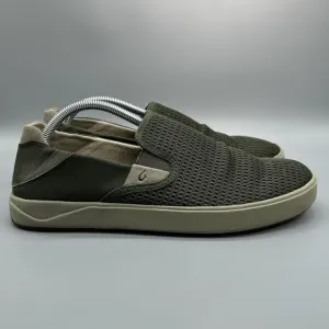 Olukai LAE’AHI Mesh Casual Loafers Shoes Drop Heel Green Slip On Mens Size 9.5
