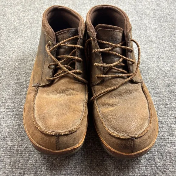 OLUKAI Men’s Brown Leather Hamakua Chukka Boots size: 12