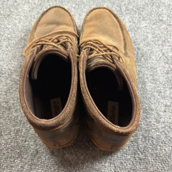 OLUKAI Men’s Brown Leather Hamakua Chukka Boots size: 12