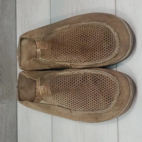 Olukai Mens Moloa Kohana Loafer Leather Slip on Loafer shoes sz 13