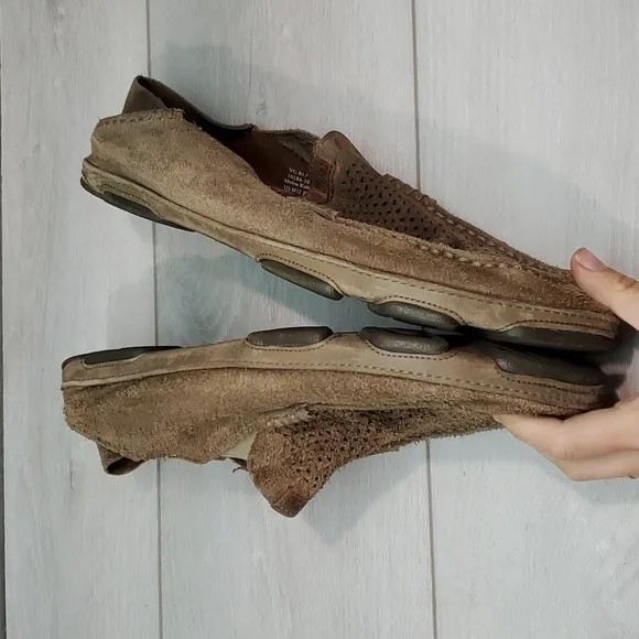 Olukai Mens Moloa Kohana Loafer Suede Slip On shoes sz 12
