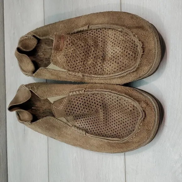 Olukai Mens Moloa Kohana Loafer Suede Slip On shoes sz 12