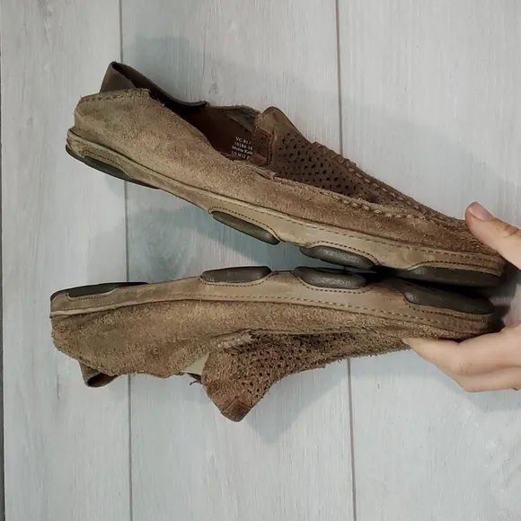 Olukai Mens Moloa Kohana Loafer Suede Slip On shoes sz 12