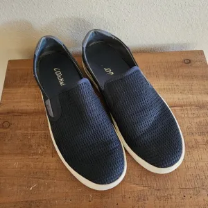 OluKai Mens Navy Lae‘ahi Breathable Slip On Shoes Size 10