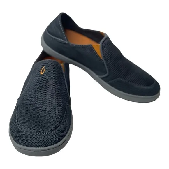 Olukai Men’s Nohea Mesh Navy Blue Slip On Shoes