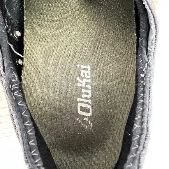 Olukai Men's Nohea Moku Mesh Blue Boat Shoes Mens 10.5