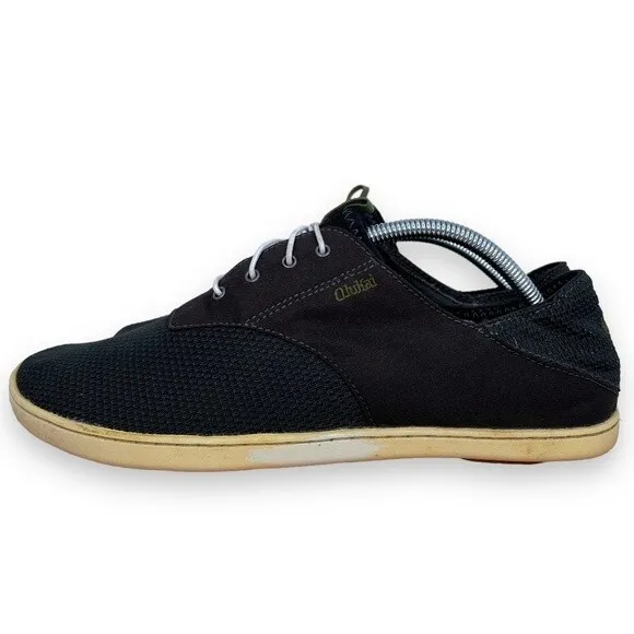 Olukai Men's Nohea Moku Mesh Blue Boat Shoes Mens 10.5