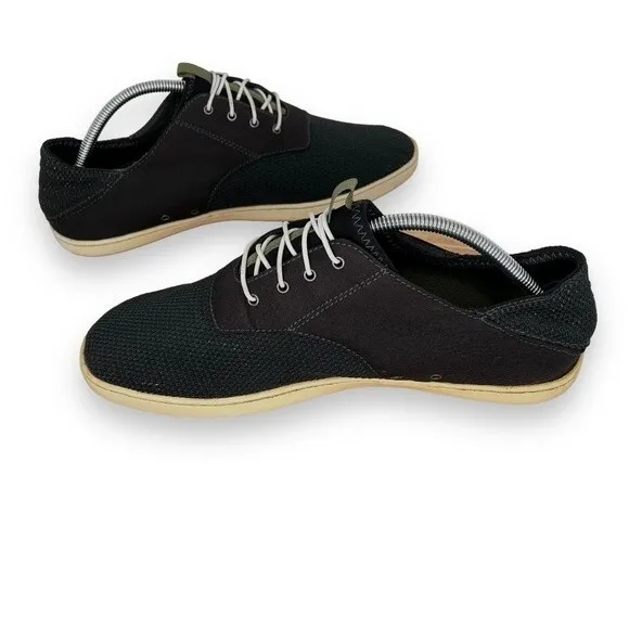 Olukai Men's Nohea Moku Mesh Blue Boat Shoes Mens 10.5