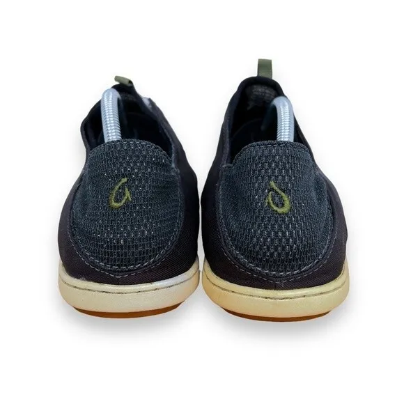 Olukai Men's Nohea Moku Mesh Blue Boat Shoes Mens 10.5