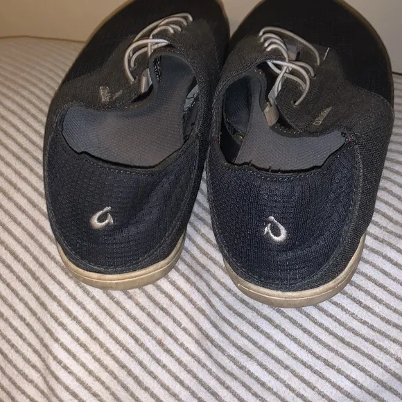 Olukai Mens Nohea Moku Shoes Size 12 Blue/ Gray Mesh Slip On Loafers Sneakers
