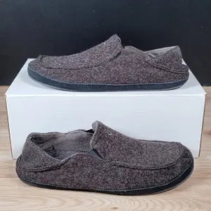 OluKai Moloa Hulu Shoes Mens Size 11 Brown Black Slip On Loafers Slippers