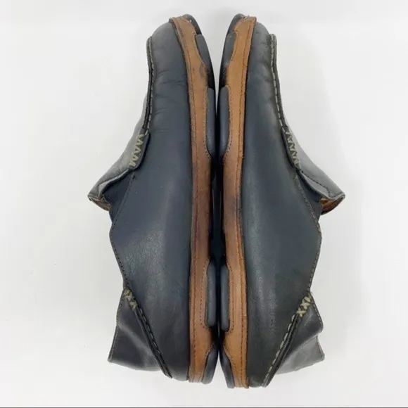Olukai Moloa Leather Slip-On Shoes Black 10 Men’s