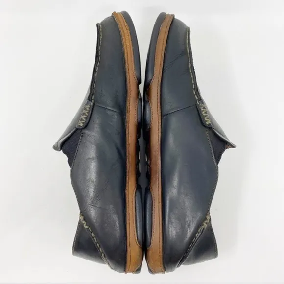 Olukai Moloa Leather Slip-On Shoes Black 10 Men’s