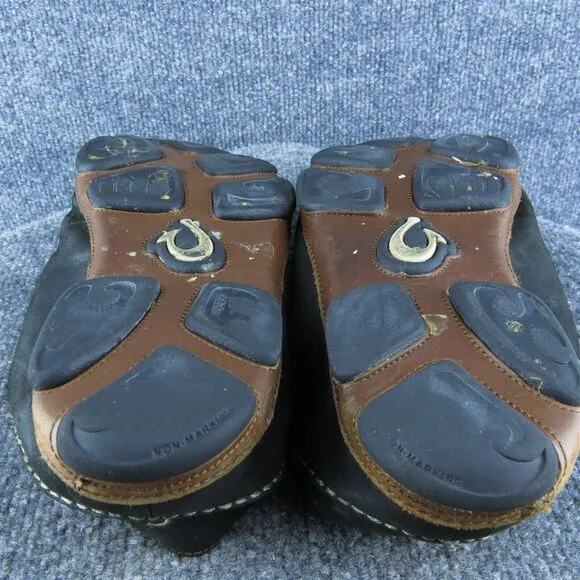 Olukai‎ Moloa Men Slip-On Shoes Black Leather Slip On Size 10 Medium