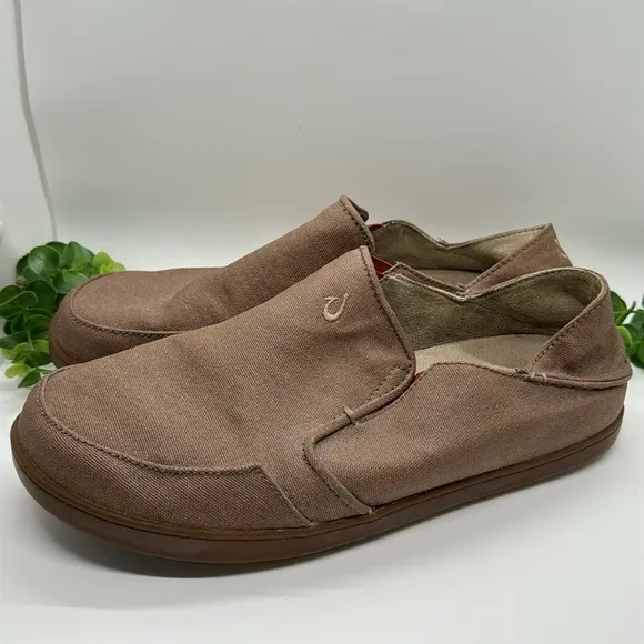 Olukai Moloa Nobea Canvas slip on men’s shoes-Size 9.5