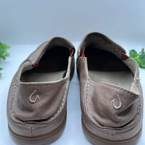 Olukai Moloa Nobea Canvas slip on men’s shoes-Size 9.5