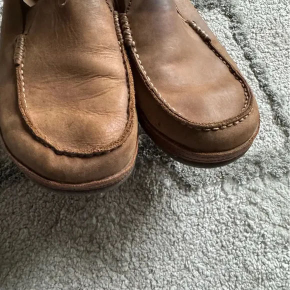 OLUKAI Moloa nubuck leather Slip On Shoes brown size 9