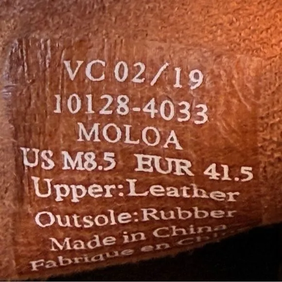 Olukai Moloa Slip on Black Leather Shoes Moc Toe Casual Comfort Men's size 8.5