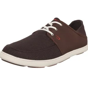 Olukai  Nohea Lace Mesh boat shoes in brown size 11.5
