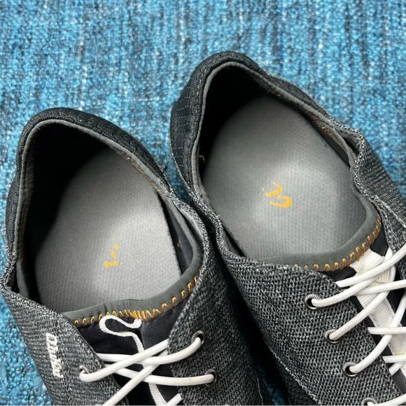 Olukai Nohea Moku Men's Slip On Casual Sneakers Shoes in Dark Shadow