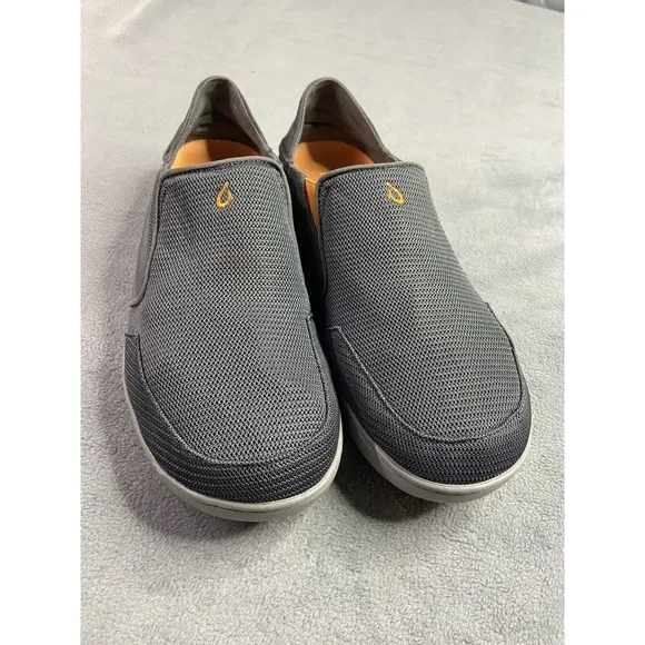 OLUKAI Shoes Men 13 Blue Nohea Mesh Slip On Sneakers‎ All-Weather Light Hawaiian