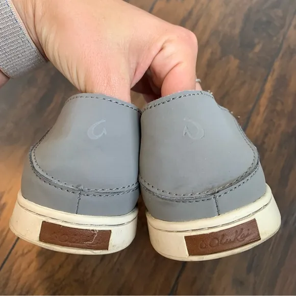 Olukai Women's Pehuea Casual Shoes Fog Palm sz 9