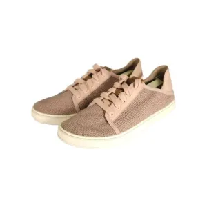 Olukai Women's Pehuea Li US 7,5 Heather Pink Mesh Flat Lace -Up Sneakers Shoes