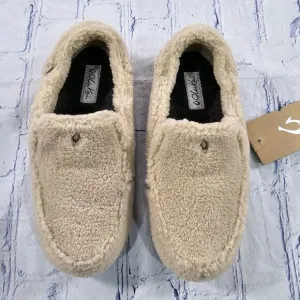 Olukai WOMENS SIZE 5 Nohea Heu Slippers Shoes Slip On Sandbar Sandbar Beige
