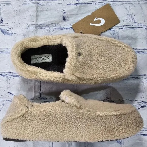 Olukai WOMENS SIZE 5 Nohea Heu Slippers Shoes Slip On Sandbar Sandbar Beige