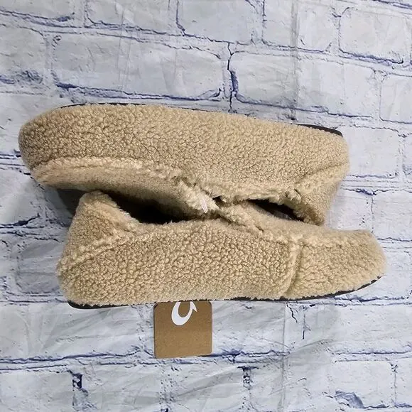 Olukai WOMENS SIZE 5 Nohea Heu Slippers Shoes Slip On Sandbar Sandbar Beige