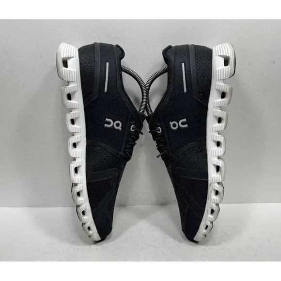On Cloud 5 Athletic Shoes Black White Sneakers 59.98919 Running Mens Size 8