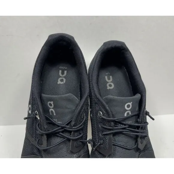 On Cloud 5 Athletic Shoes Black White Sneakers 59.98919 Running Mens Size 8